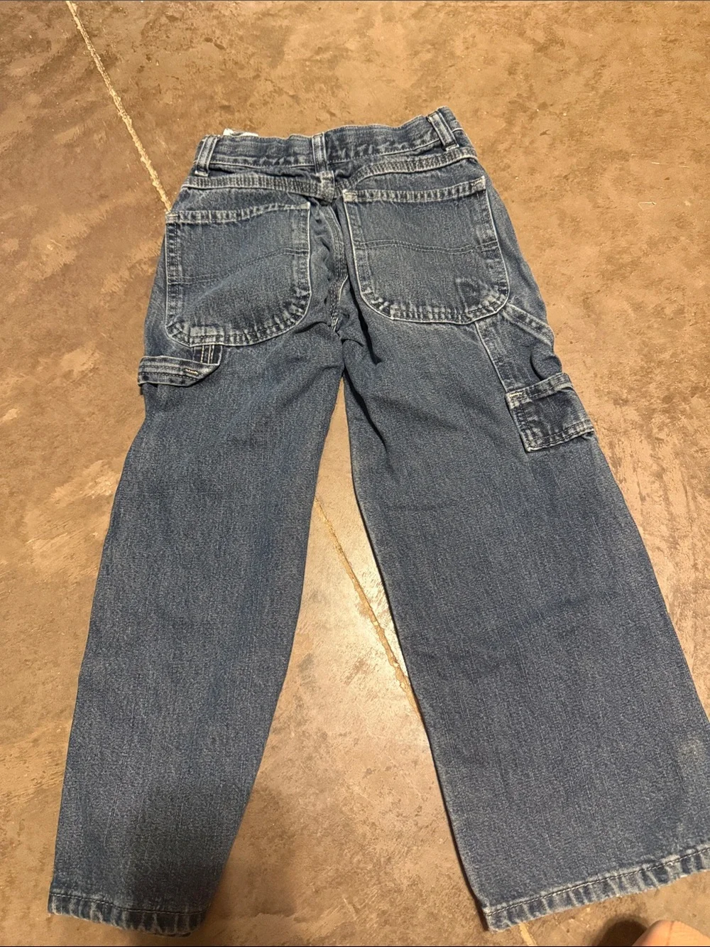 Basic Editions Kids Wide-Leg Blue Denim Jeans
